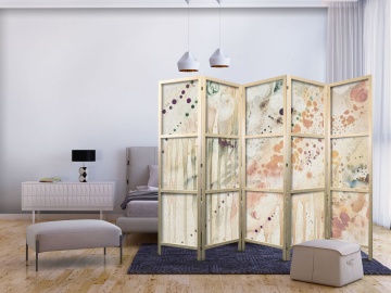 Paravan japonez - Coloured Dots - pastel spots creating an abstract composition - Img 2