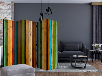 Paravan - Wooden rainbow II [Room Dividers] - Img 2
