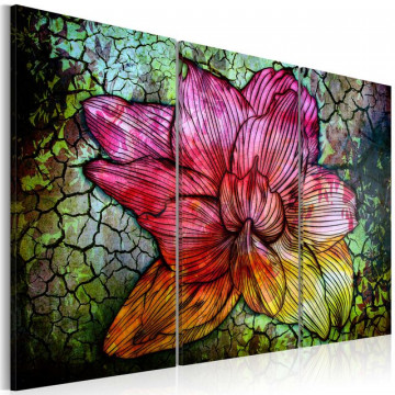 Tablou - A rainbow-hued abstract flower - Img 1