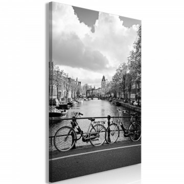 Tablou - Bikes On Bridge (1 Part) Vertical - Img 1