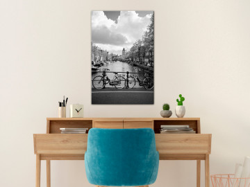 Tablou - Bikes On Bridge (1 Part) Vertical - Img 2