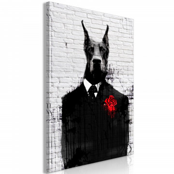 Tablou - Doberman in Suit (1 Part) Vertical - Img 2