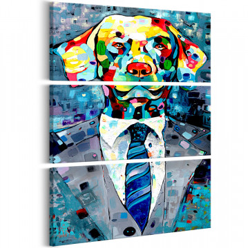 Tablou - Dog in a Suit (3 Parts) - Img 1