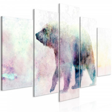 Tablou - Lonely Bear (5 Parts) Wide - Img 1