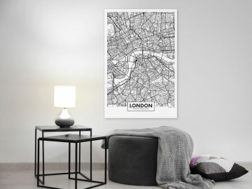 Tablou - Map of London (1 Part) Vertical - Img 2