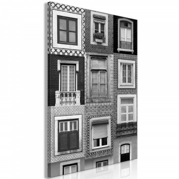Tablou - Patterned Windows (1 Part) Vertical - Img 1