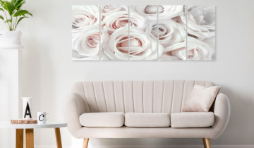 Tablou - Satin Rose (5 Parts) Narrow Pink - Img 2