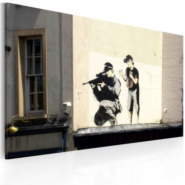 Tablou - Sniper and boy (Banksy) - Img 1