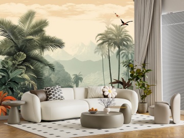 Tapet Personalizat Peisaj din Epoca Exotică – Eleganță Vintage și Rafinament Exotic - Img 3