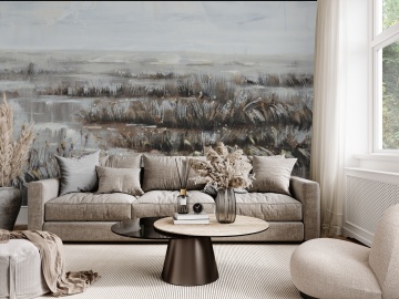 Tapet Personalizat Pictură cu Flori Tăcute – Eleganță Artistică și Rafinament Natural - Img 1