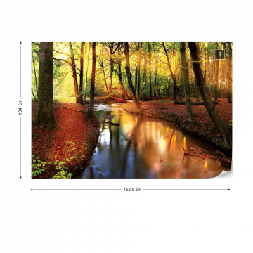 Autumn Forest River Nature Photo Wallpaper Wall Mural - Img 10
