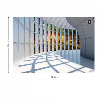 Forest 3D Modern Architecture View Photo Wallpaper Wall Mural - Img 10