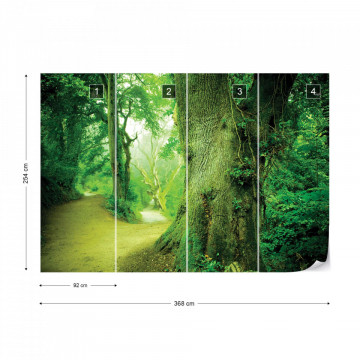 Forest Nature Trees Photo Wallpaper Wall Mural - Img 7