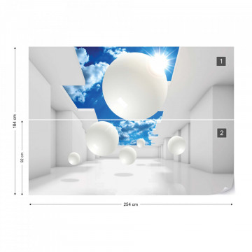 Fototapet - 3D Modern Architecture Sky - Img 5