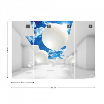 Fototapet - 3D Modern Architecture Sky - Img 7