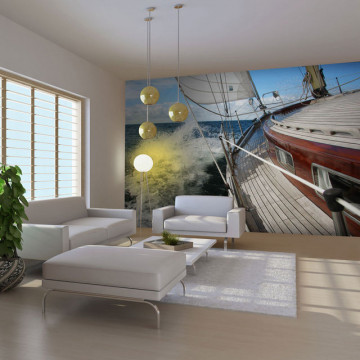 Fototapet - A boat in the sea - Img 1