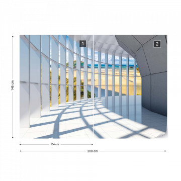 Fototapet - Beach 3D Modern Architecture - Img 11