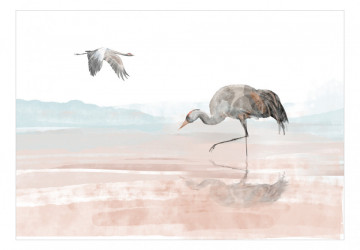 Fototapet - Cranes Over the Water - Img 2