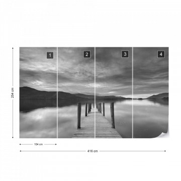 Fototapet - Drumul către Liniște – Alb-Negru - Img 16
