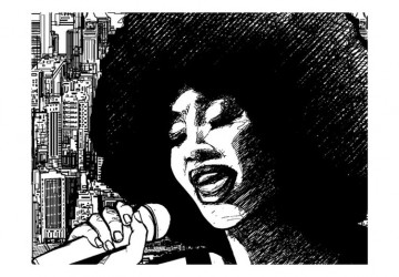Fototapet - Jazz singer - Img 2