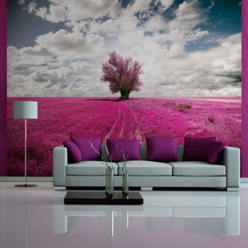 Fototapet - Magenta meadow - Img 1
