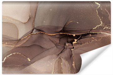Fototapet Marble In Shades Of Brown And Beige - Img 4