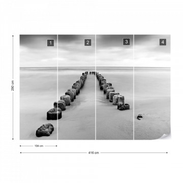 Fototapet - Mare de Liniște – Alb-Negru - Img 17