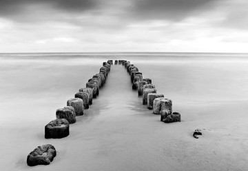 Fototapet - Mare de Liniște – Alb-Negru - Img 3