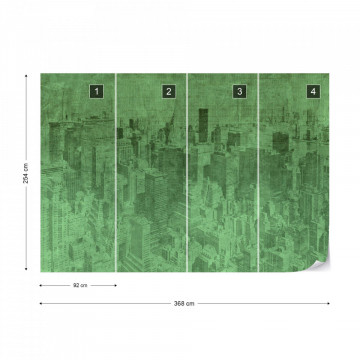 Fototapet - New York City – Efect Grafic Verde - Img 8