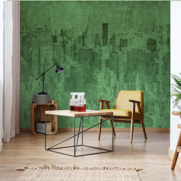 Fototapet - New York City – Efect Grafic Verde - Img 2