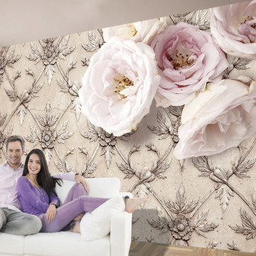 Fototapet - Romantic beige - Img 1