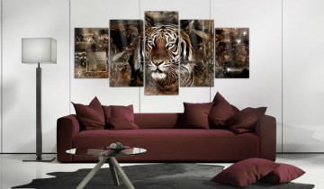 Imagine pe sticlă acrilică - Guard of the Jungle [Glass] - Img 2
