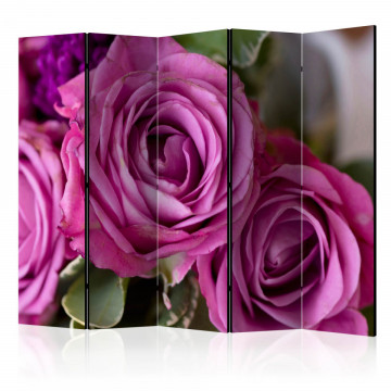 Paravan - Bunch of lila flowers II [Room Dividers] - Img 1