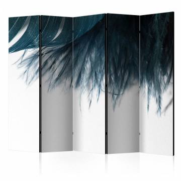 Paravan - Dark Blue Feather II [Room Dividers] - Img 1