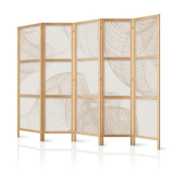 Paravan japonez - Beige shapes on a light background - Img 1