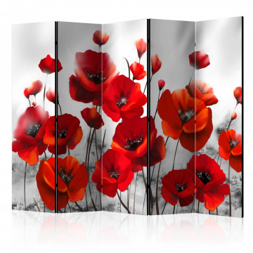 Paravan - Poppies in the Moonlight II [Room Dividers] - Img 1