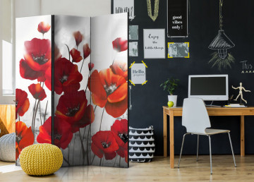 Paravan - Poppies in the Moonlight [Room Dividers] - Img 2