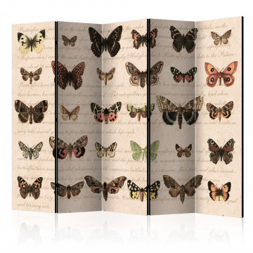 Paravan - Retro Style: Butterflies II [Room Dividers] - Img 1