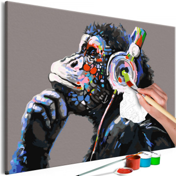 Pictura pe numere - Musical Monkey - Img 1