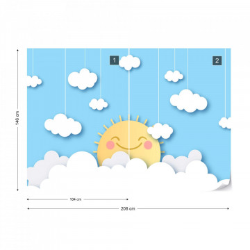 Soare Vesel printre Nori – Efect Papercut - Img 14