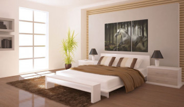 Tablou - A white horse in the midst of the trees - Img 4