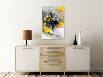 Tablou - Bouquet of Colours (1 Part) Vertical Yellow - Img 2