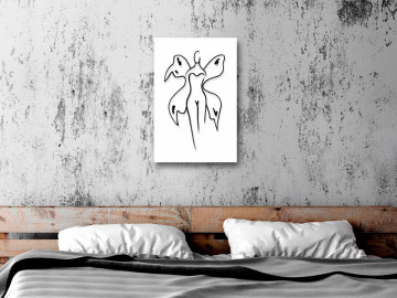 Tablou - Butterfly Woman (1 Part) Vertical - Img 1