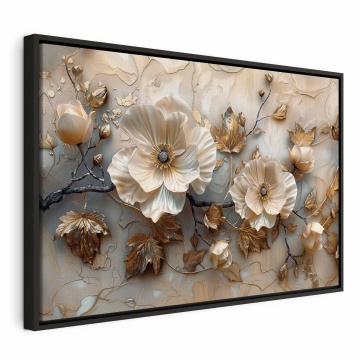 Tablou - Carved flower buds in delicate sepia tones - Img 2