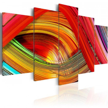 Tablou - Colorful strips abstraction - Img 1
