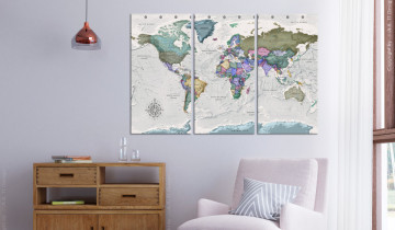 Tablou din plută - World Destinations (3 Parts) [Cork Map] - Img 2