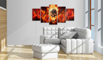Tablou - Fiery skull - Img 4