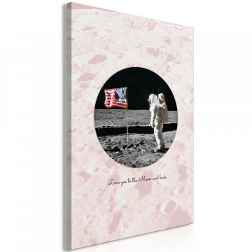 Tablou - Love You to the Moon and Back (1 Part) Vertical - Img 1