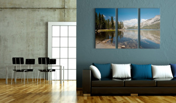 Tablou - Mountains, trees and pure lake - Img 2