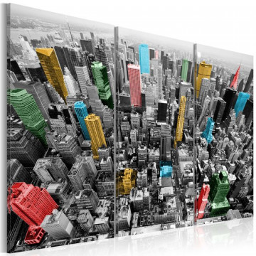 Tablou - New York in the CMYK color model - Img 1
